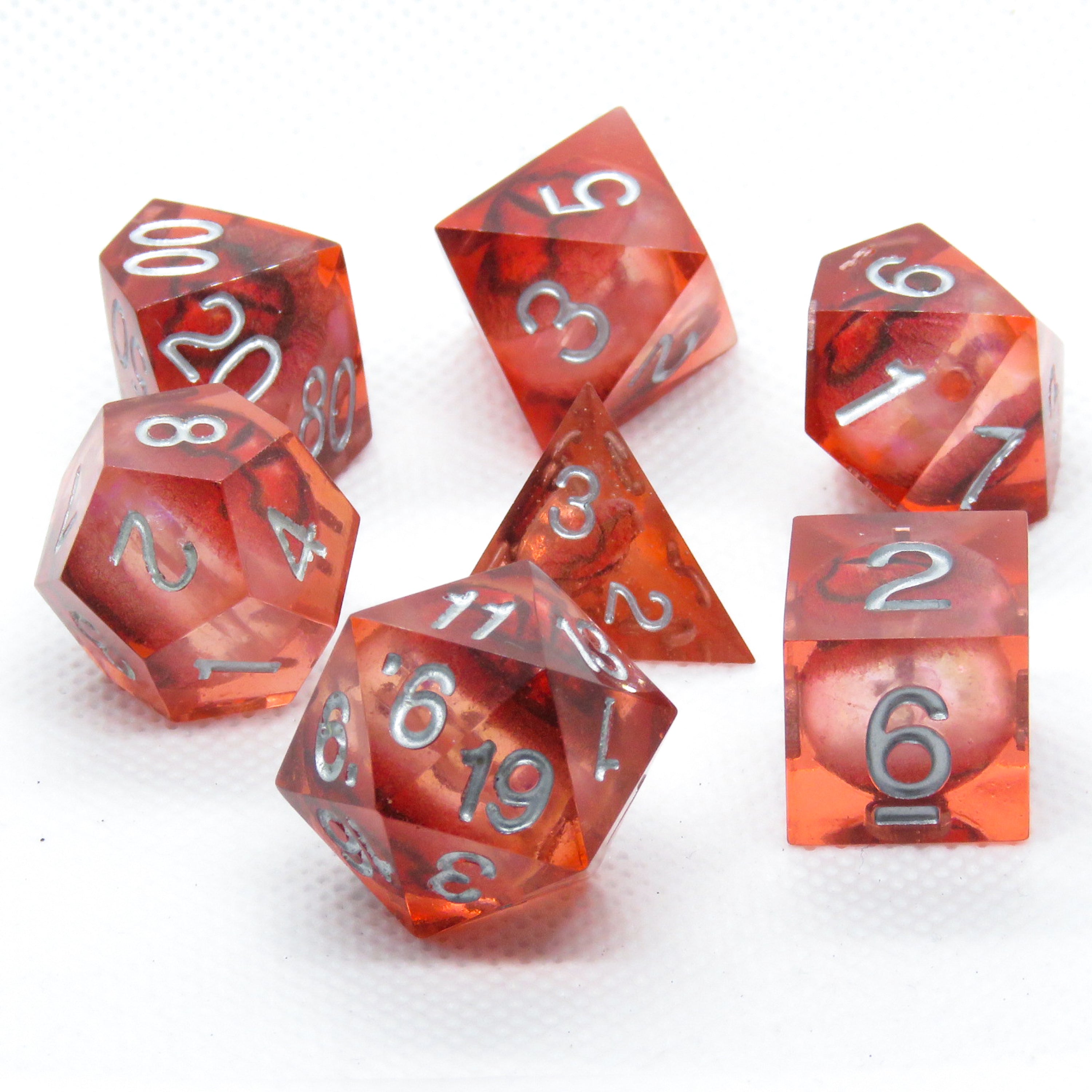 Dragon Eye Sharp Edge Resin Dice – Table Top Cafe