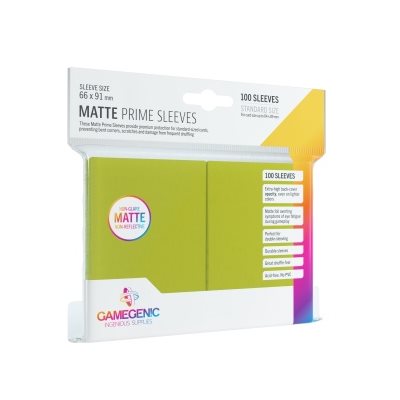 Sleeves: Gamegenic Matte Prime Standard-Sized Sleeves Lime (100)