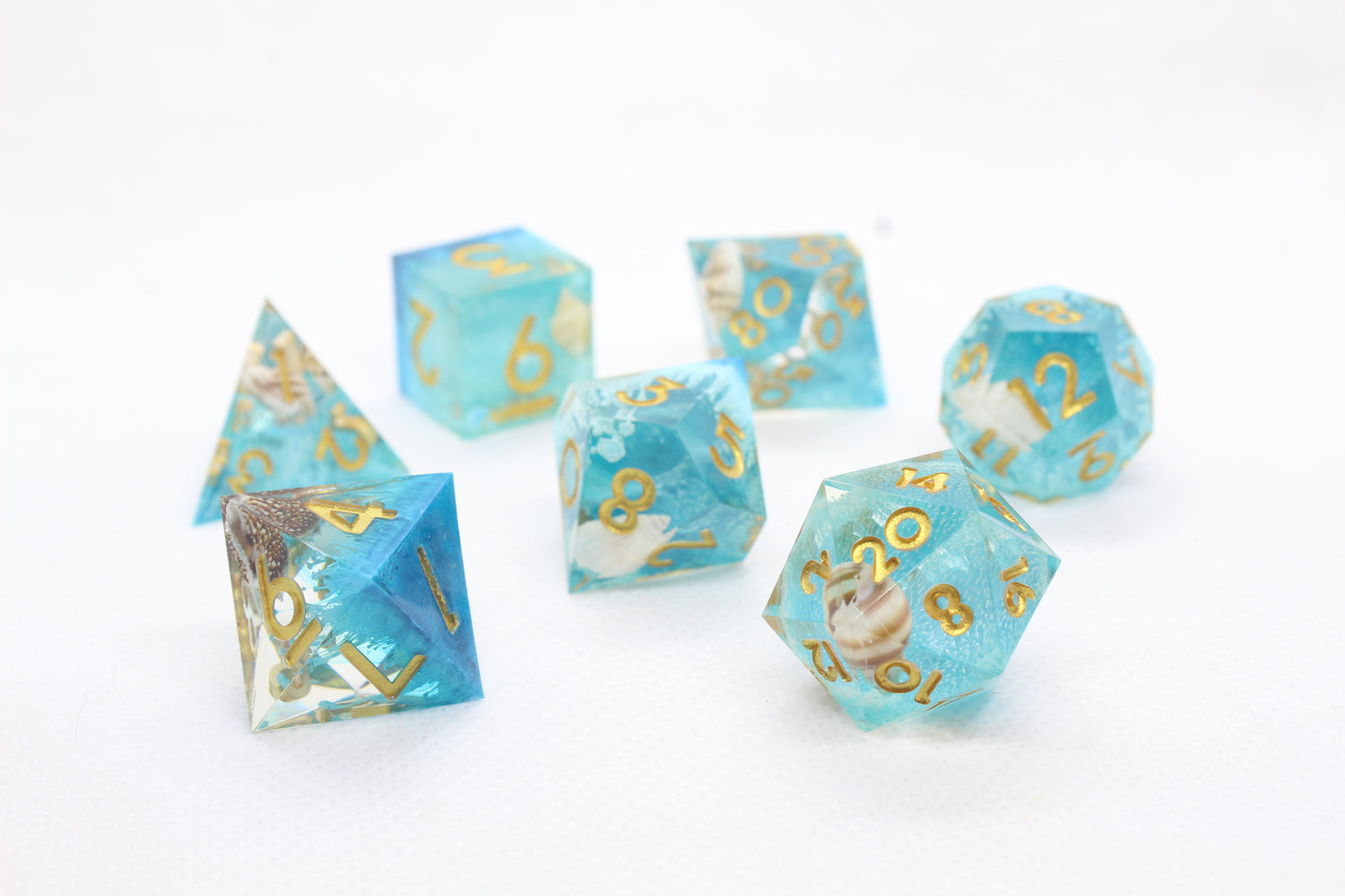 Sharp Edge Resin Dice: Sea Breeze