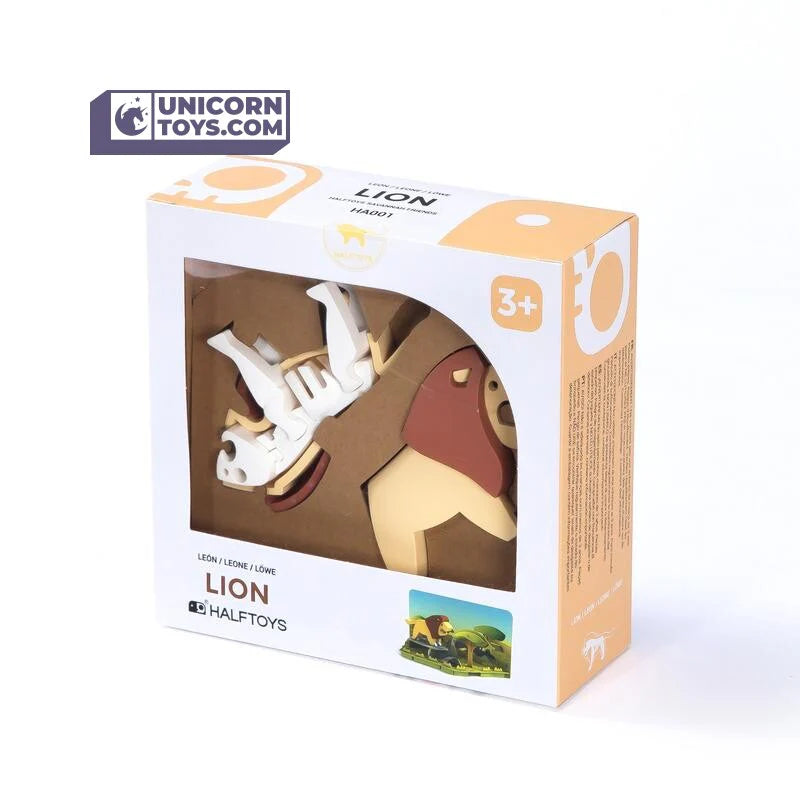 Lion - Magnetic 3D Puzzle Diorama