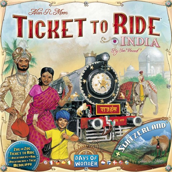 Table Top Cafe Ticket to Ride: Map Collection: Volume 2 - India &amp; Switzerland