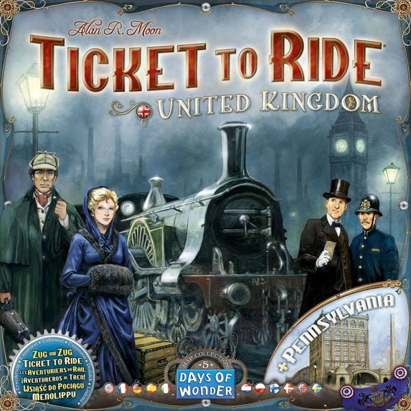 Table Top Cafe Ticket to Ride: Map Collection: Volume 5 - United Kingdom and Pennsylvania